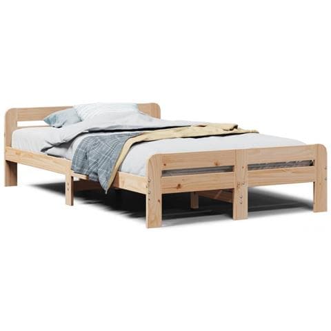 Letto Senza Materasso 120x190 Cm In Legno Massello Di Pino - Foto 2