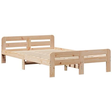 Letto Senza Materasso 120x190 Cm In Legno Massello Di Pino - Foto 3