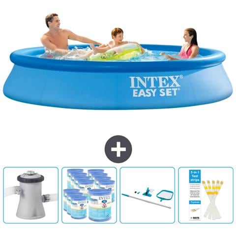 Piscina Fuori Terra - In Giro - 305x305x61 Cm - Blu - Include Accessori Coordinati Cb94 - Foto 1