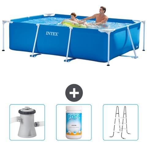 Piscina Fuori Terra - Rettangolo - 260x160x65 Cm - Blu - Include Accessori Coordinati Cb84 - Foto 1
