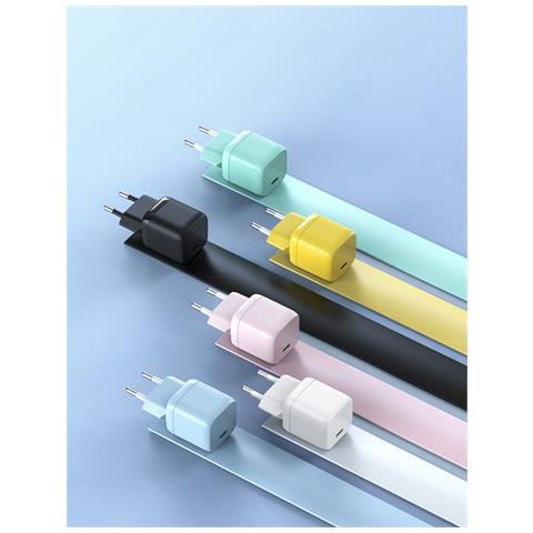 FAKY0-EU Caricabatterie per dispositivi mobili Computer portatile, Smartphone, Tablet Giallo AC Ricarica rapida Interno - Foto 2