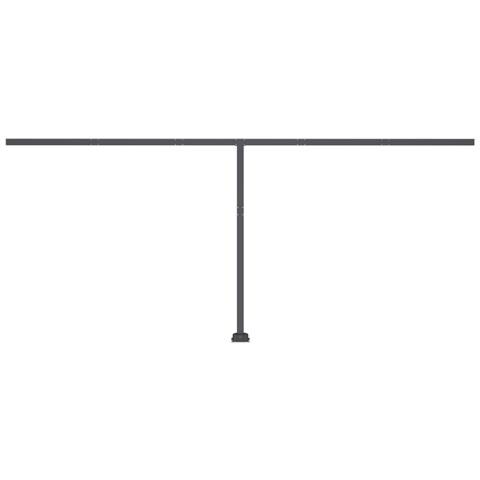 Lusso Casadino -  Tenda Da Sole Retrattile Manuale Led 500x300 Cm Gialla Bianca - Foto 8