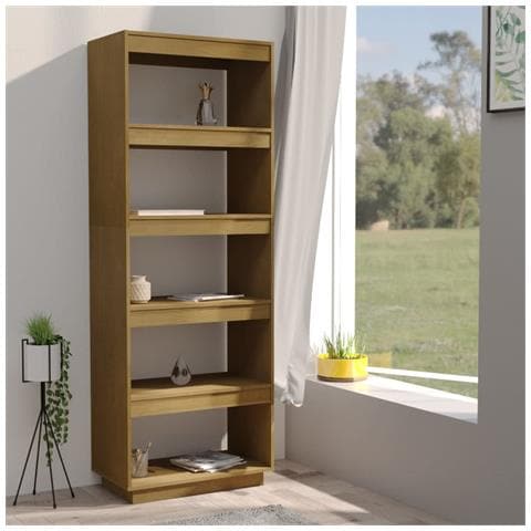 Libreria /divisorio Ambra 60x35x167 Cm In Massello Di Pino - Foto 2