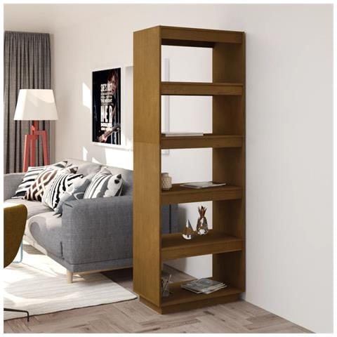 Libreria /divisorio Ambra 60x35x167 Cm In Massello Di Pino - Foto 8