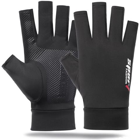 Guanti Mezze Dita Sport - Attrezzatura Per Prestazioni Ottimali Black - Foto 1