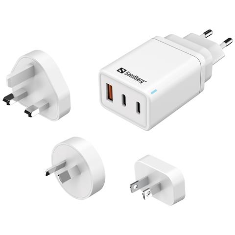 441-59 Caricabatterie per dispositivi mobili Universale Bianco AC Ricarica rapida Interno - Foto 1