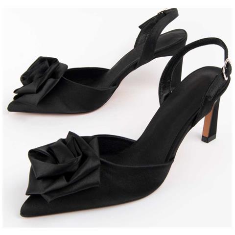 Scarpa Con Tacco Carola10 Nero Nero Materiale Sintetico - Foto 1