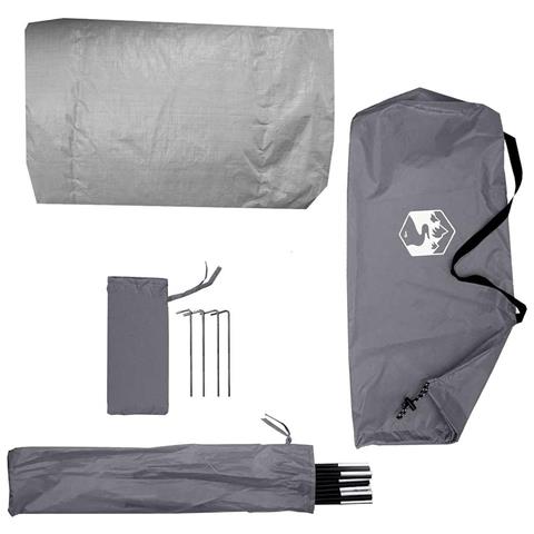 Tenda con tetto Altro Grigio e Nero 236 x 108 x 120 cm - Foto 9