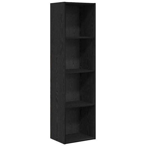 Libreria Rovere nero 40 x 30 x 152 cm Legno multistrato - Foto 1