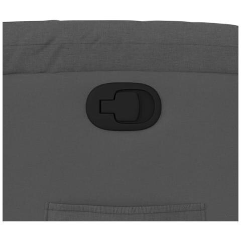 Poltrona reclinabile in tessuto grigio scuro - Foto 9