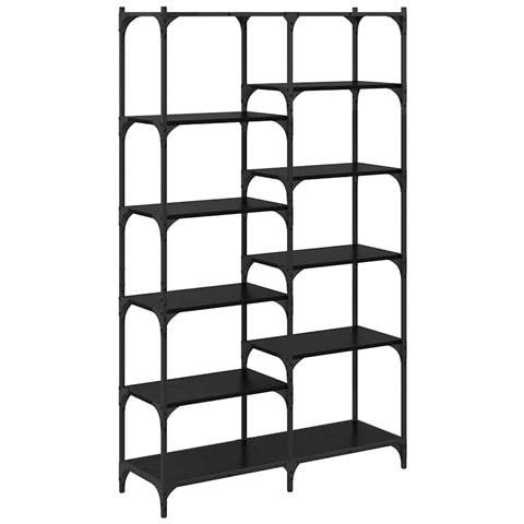 Libreria Rovere nero 100 x 32 x 170 cm Legno multistrato - Foto 1