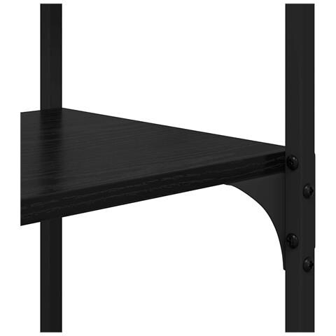Libreria Rovere nero 100 x 32 x 170 cm Legno multistrato - Foto 9