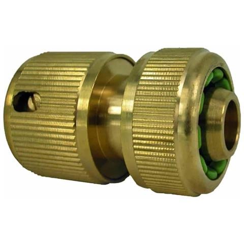 Raccordo Rapido Ottone 1/2 Pollice Con Waterstop Per Tubo Irrigazione - Foto 1