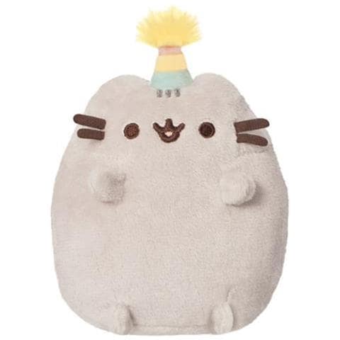 Peluche Mascotte 12cm Con Cappellino Di Compleanno Design Affascinante, Grigio Chiaro - Foto 1