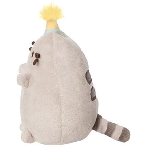 Peluche Mascotte 12cm Con Cappellino Di Compleanno Design Affascinante, Grigio Chiaro - Foto 4