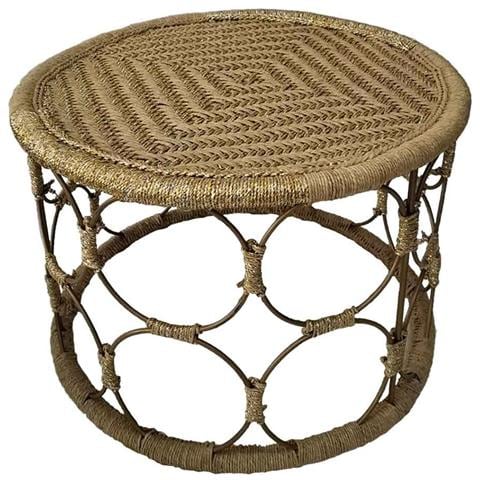 Tavolino In Corda Intrecciata 60x60x40h - Foto 1