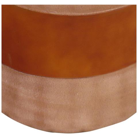 Pouf Imbottito Fatto A Mano Marrone 42x42x45h - Foto 4