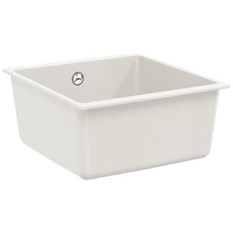 Lavello Bianco 430 x 460 mm 80% Quarzo e 20% Resina - Foto 1