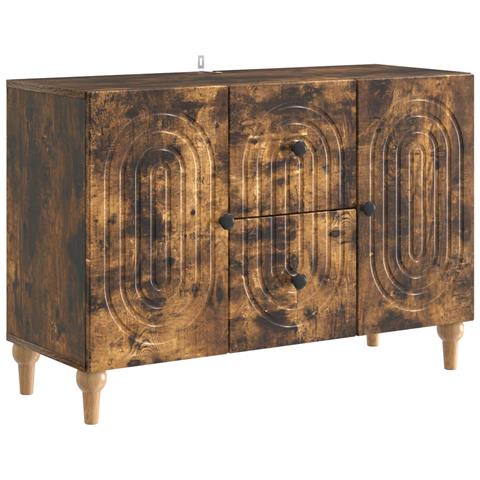Mobile TV Rovere Fumo 89 x 34,5 x 60 cm Legno ingegnerizzato - Foto 1