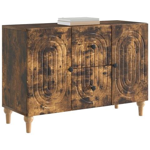 Mobile TV Rovere Fumo 89 x 34,5 x 60 cm Legno ingegnerizzato - Foto 2