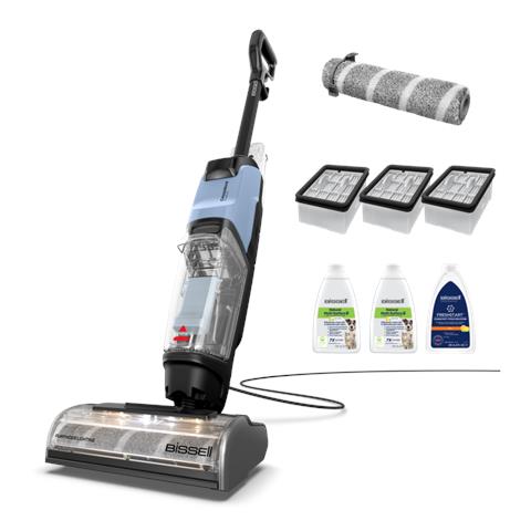 CrossWave EdgeFind Pro Aspirapolvere verticale AC Secco e bagnato Senza sacchetto 340 W Nero, Blu - Foto 1