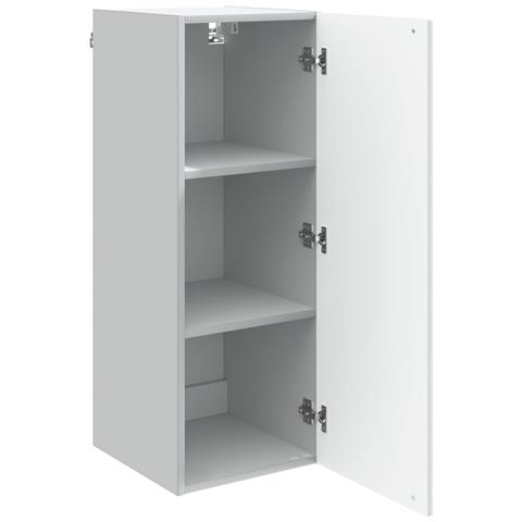 Mobiletto a muro Bianco 33 x 34,5 x 90 cm Legno ingegnerizzato - Foto 2