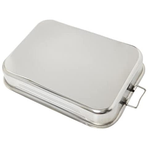 61545 - Teglia da forno con manico pieghevole 45x32 cm. Acciaio inox 18% CR. - Foto 3