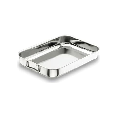 61545 - Teglia da forno con manico pieghevole 45x32 cm. Acciaio inox 18% CR. - Foto 1