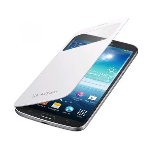 Flip Cover Custodia per Galaxy Mega 6.3 - Bianco - Foto 1