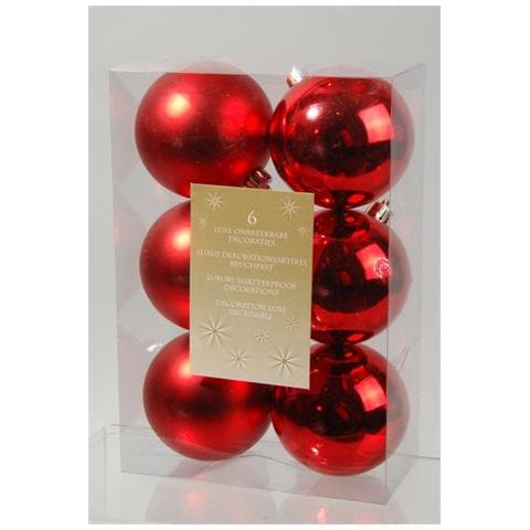 Sfera Metallizzata Diametro 80 mm Colore Rosso - Foto 1