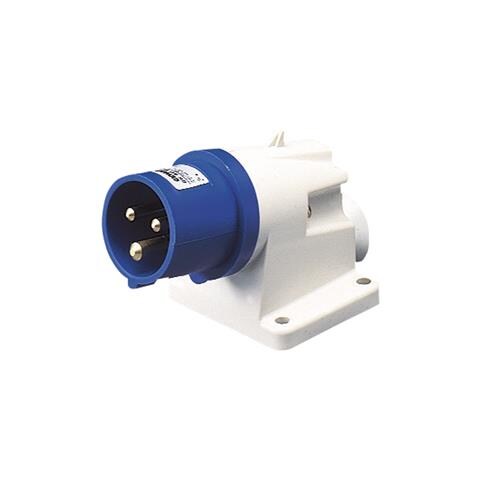 Spina Fissa Da Parete A 90° Protetta Hp Ip44 2p+t 16a 230v 50/60hz6h Cablaggio A Vite - Foto 3