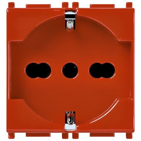 Presa Universale Plana 2p+t 16a Rossa 14210. r - Foto 2