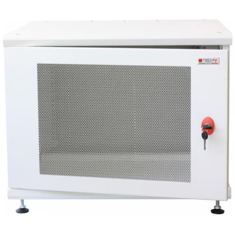 Techly Armadio Rack 19" ideale per Accumulatori Fotovoltaico 8U P600mm Bianco - Foto 8