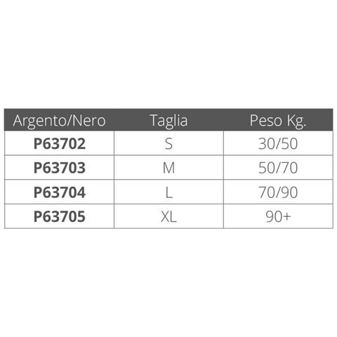 Giubbotto Passion Argento Nero Passion Argento-nero Kg. 30/50 70n - Foto 2