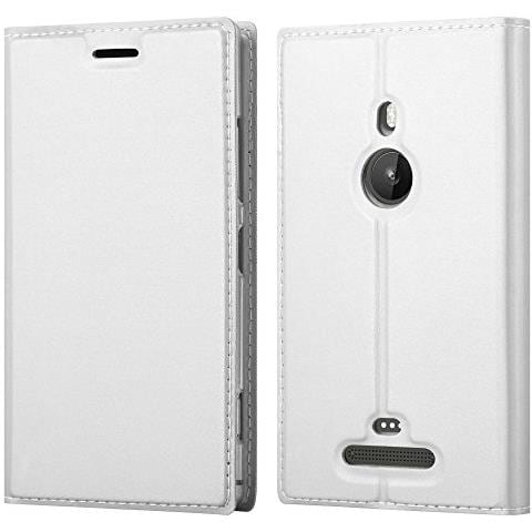 Custodia Compatibile Con Nokia Lumia 925 In Classy Argento - Coperchio Protettiva Con Chiusura Magnetica, Funzione Stand E Tasca Per Le Carte - Foto 1