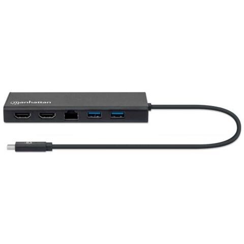 152747 Hub Di Interfaccia Usb Tipo-c 5000 Mbit / s Nero (usb-c Dock / hub Hdmi / usb-c / usb-a - - / network 5gbps Pow / del Alum)  - Foto 3