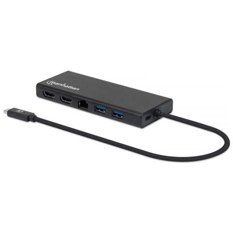 152747 Hub Di Interfaccia Usb Tipo-c 5000 Mbit / s Nero (usb-c Dock / hub Hdmi / usb-c / usb-a - - / network 5gbps Pow / del Alum)  - Foto 1