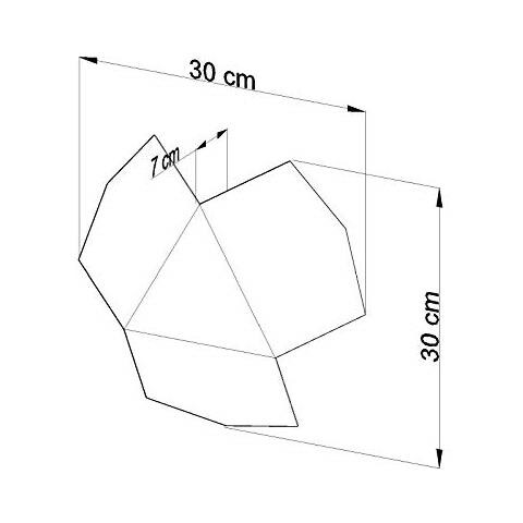 Lampada Da Parete In Acciaio, 32 X 30 X 7 Cm, Colore: Bianco - Foto 2