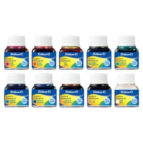 Flacone Inchiostro Di China 523 - 17 10 Ml Assortiti Conf. 10 Pezzi - 249474 - Foto 1