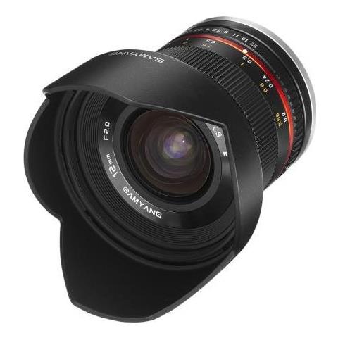 12mm f / 2.0 NCS CS, Ampio, SLR, 12/10, 2 - 2.2, Canon M, Fujifilm X, Samsung NX, Sony E, Canon, Fujifilm, Samsung, Sony - Foto 1