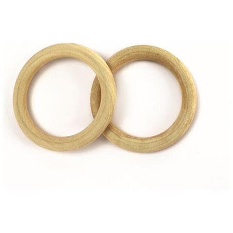 2 Anelli Di Legno Ø 75 Mm - Foto 1