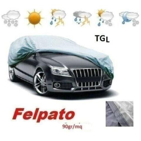Telo Copriauto Impermeabile Felpato 90gr L 480x180x148 90gr Peva Con Borsa - Foto 1