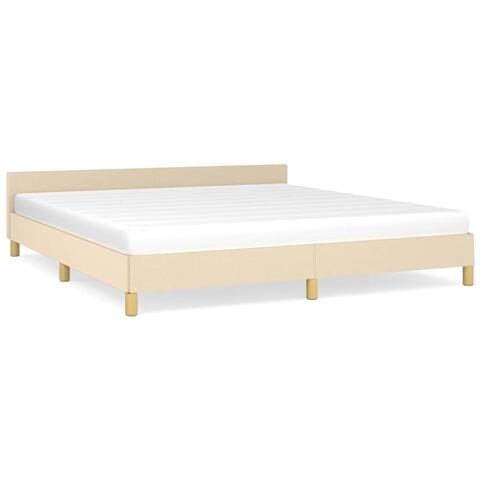 Giroletto senza Materasso Crema 180x200 cm in Tessuto - Foto 1