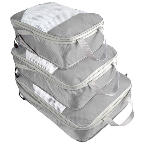 Set Organizer Per Valigie - Cubi Di Imballaggio Per Valigia / Set Di 3 Pz Grey - Foto 1