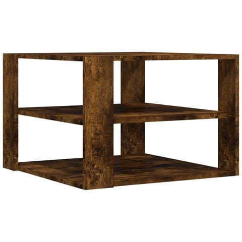 Tavolino Salotto Rovere Fumo 59,5x59,5x40 Cm Legno Multistrato - Foto 2