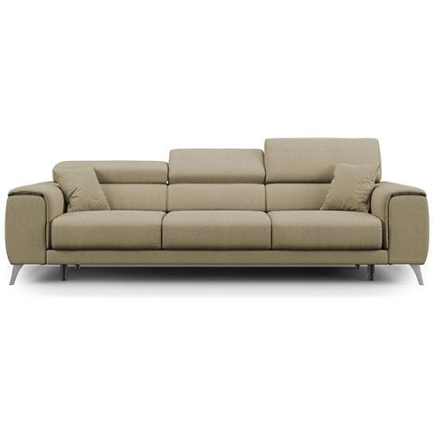 Fusion Divano 3 Sedute In Tessuto Smacchiabile T05 Cammello - Foto 2