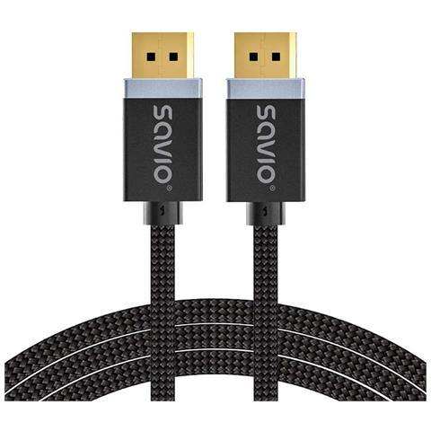 Cavo Displayport M - Displayport M, V1.4, 3m, Nero, Cl-176 - Foto 1