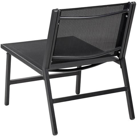 Set Di 2 Sedie Da Giardino Con Poggiapiedi Nero Marceddi - Foto 2