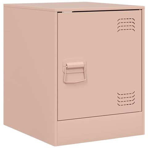 Comodino Rosa 34,5x39x44 cm in Acciaio - Foto 1