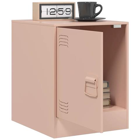 Comodino Rosa 34,5x39x44 cm in Acciaio - Foto 10